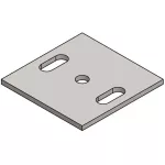 podstawa stalowa słupka formatka surowa (100x100x5 mm, 31x13 mm) - Image 4