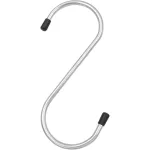 haczyk wieszak hak stalowa z drutu ocynk , Ø4 mm  mocowanie na narzędzia symetryczny H: 120 mm