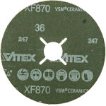 KRĄŻKI FIBRA Dysk fibrowy S1 E XF870 125x22  ziarnistość P36   VSM - obrazek 3