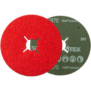KRĄŻKI FIBRA Dysk fibrowy S1 E XF870 125x22  ziarnistość P36   VSM