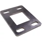 podstawa stalowa słupka pod profil słupek 80x80 mm surowa (180x140x10 mm, 40x17 mm )