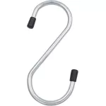 haczyk wieszak hak stalowa z drutu ocynk , Ø4 mm  mocowanie na narzędzia symetryczny H: 90 mm