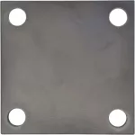 podstawa stalowa słupka formatka surowa (100x100x5 mm, Ø 10,5 mm) - Image 2