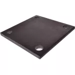 podstawa stalowa słupka formatka (120x100x8 mm, Ø 14,5  mm) - Image 3