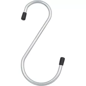 haczyk wieszak hak stalowa z drutu ocynk , Ø4 mm  mocowanie na narzędzia niesymetryczny H: 140 mm