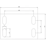 podstawa stalowa surowa (180x120x8 mm, 40x17 mm ) - Image 2
