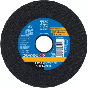 Tarcza tnąca PFERD EHT do stali / stali nierdzewnej  A 60 PPSF 125x1x22 Stal INOX