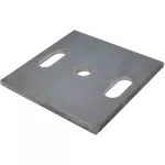 podstawa stalowa słupka formatka surowa (100x100x5 mm, 31x13 mm)