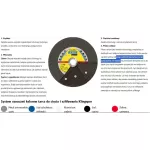 Klingspor tarcza do cięcia stali / stali nierdzewnej A 46 TZ Special 230x1,9x 22 Stal INOX - obrazek 2