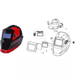 Wewnętrzne soczewki ochronne 104.7*53.8*1mm do przyłbicy SWM.01 - Image 3