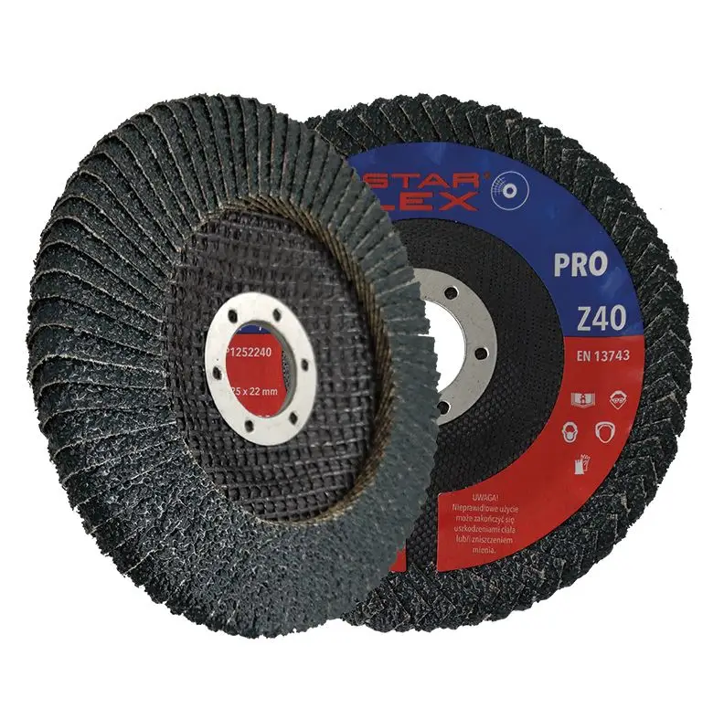 b9f9cf7667b83dab775b8052e1fce56c.webp Tarcza listkowa do spoin pachwinowych 125 mm i granulacji 40 mm Star Flex - Image 1